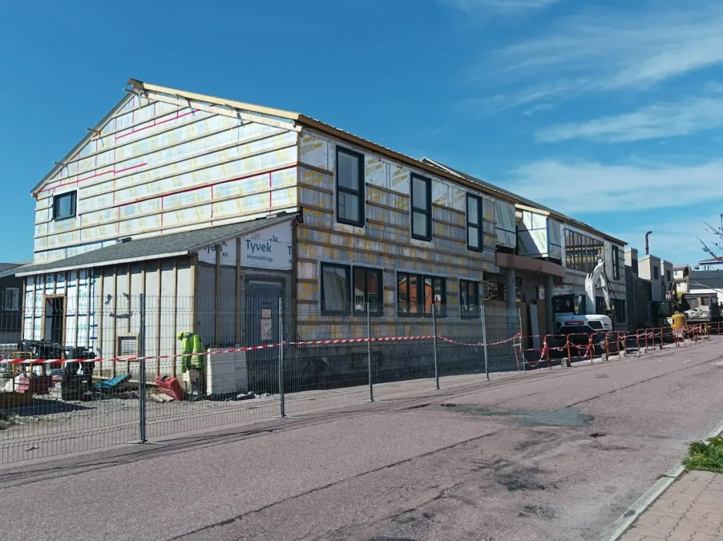 Réhabilitation de l'immeuble Georges Gaspard à St Pierre et Miquelon - chantier