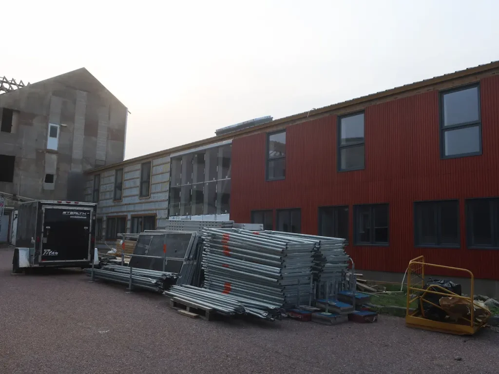 Réhabilitation de l'immeuble Georges Gaspard à St Pierre et Miquelon - chantier