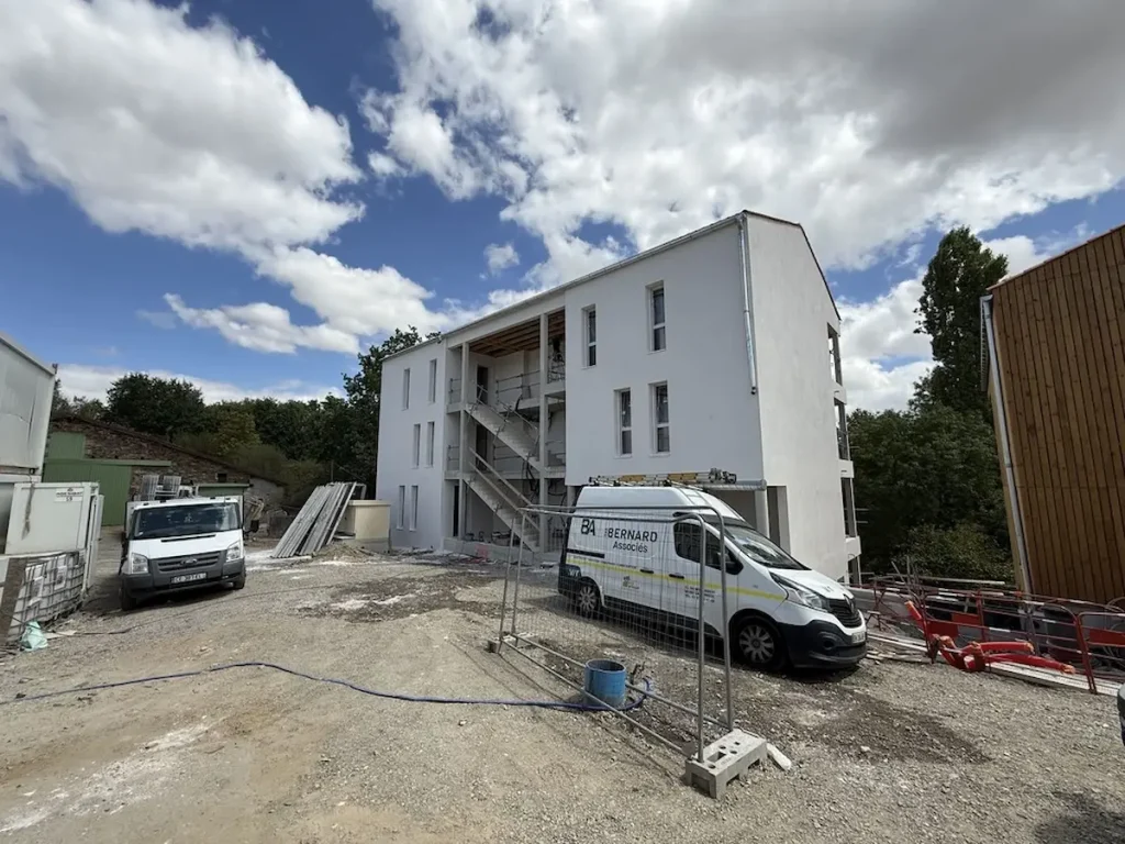 Chantier des 12 logements de Dompierre par FLeconomie - Bâtiment C