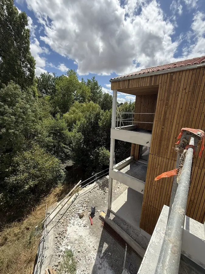 Chantier des 12 logements de Dompierre par FLeconomie - Bâtiment B