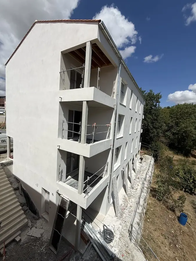 Chantier des 12 logements de Dompierre par FLeconomie - Bâtiment C