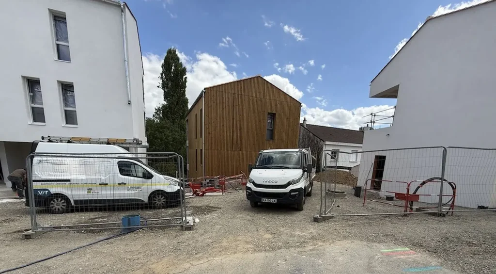 Chantier des 12 logements de Dompierre par FLeconomie - Bâtiment B